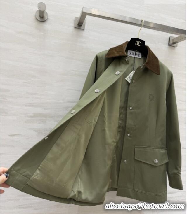 Top Quality Loewe Jacket LW032411 Green 2026