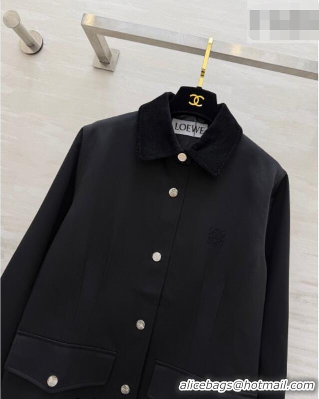 Modern Classic Discount Loewe Jacket LW032411 Black 2026