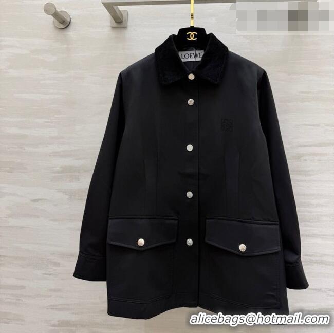 Modern Classic Discount Loewe Jacket LW032411 Black 2026