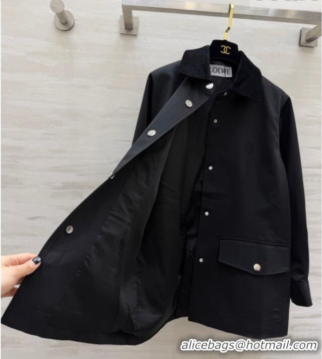 Modern Classic Discount Loewe Jacket LW032411 Black 2026
