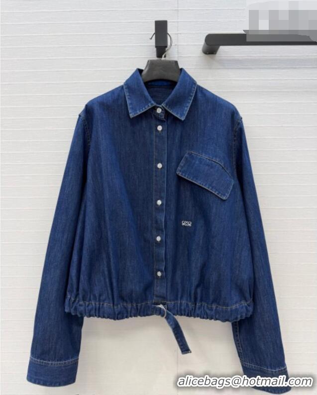 Market Sells Loewe Cotton Denim Shirt LW042212 Blue 2026