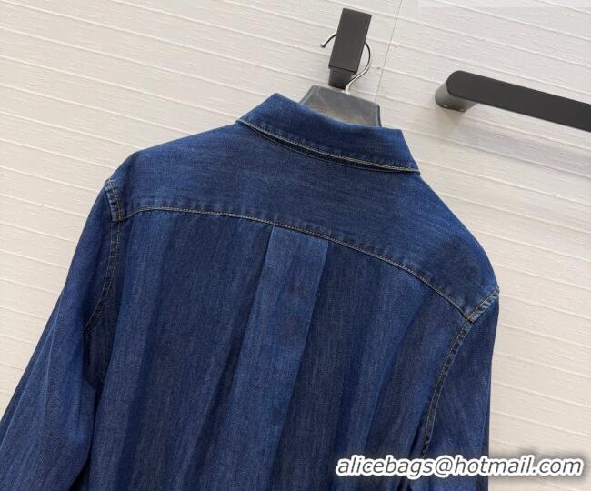 Market Sells Loewe Cotton Denim Shirt LW042212 Blue 2026
