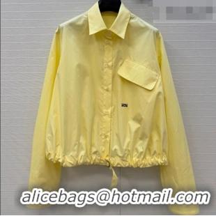 Grade Quality Loewe Cotton Shirt LW042212 Yellow 2026