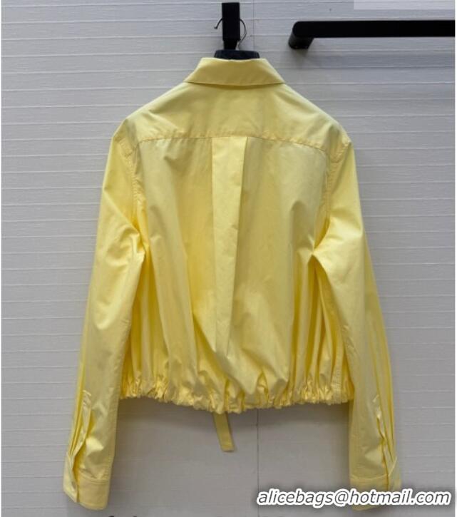 Grade Quality Loewe Cotton Shirt LW042212 Yellow 2026
