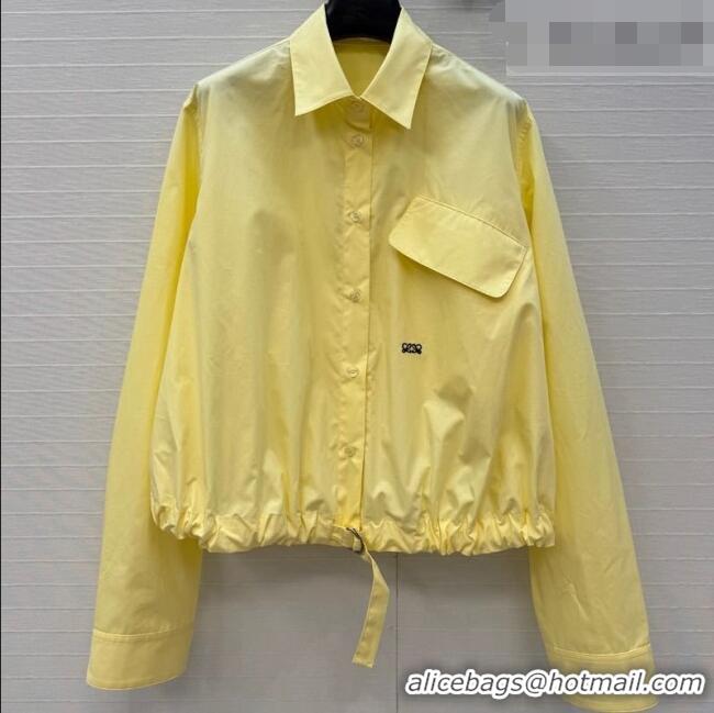 Grade Quality Loewe Cotton Shirt LW042212 Yellow 2026