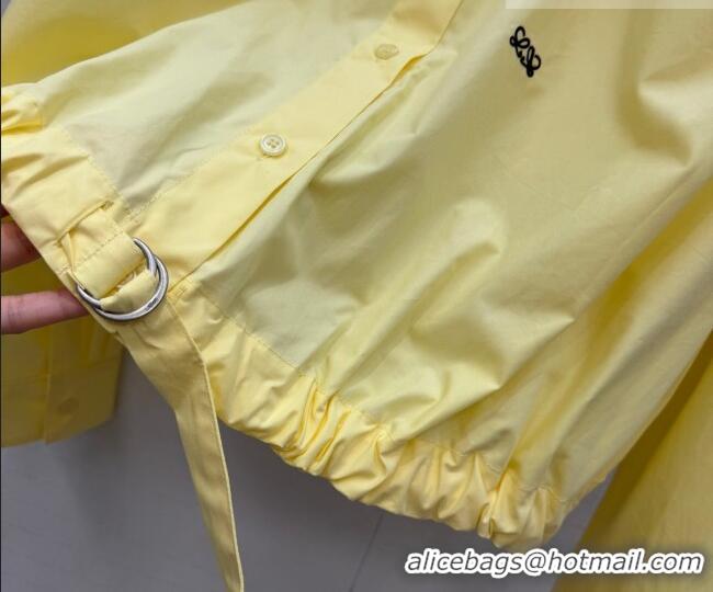 Grade Quality Loewe Cotton Shirt LW042212 Yellow 2026