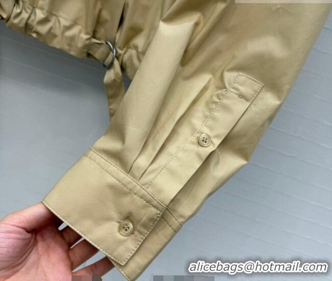 Buy New Cheap Loewe Cotton Shirt LW042212 Khaki 2026