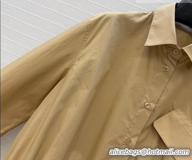 Buy New Cheap Loewe Cotton Shirt LW042212 Khaki 2026