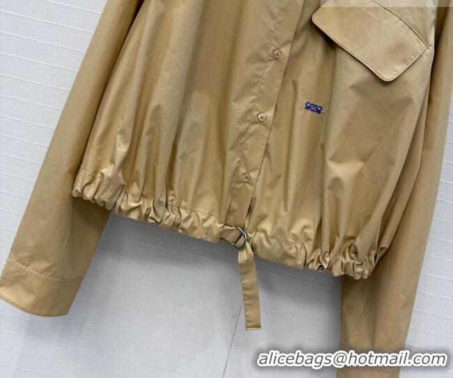 Buy New Cheap Loewe Cotton Shirt LW042212 Khaki 2026