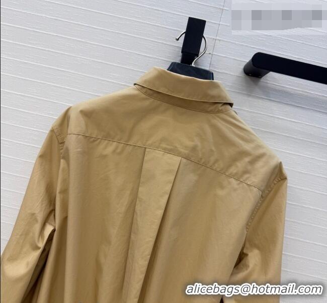 Buy New Cheap Loewe Cotton Shirt LW042212 Khaki 2026