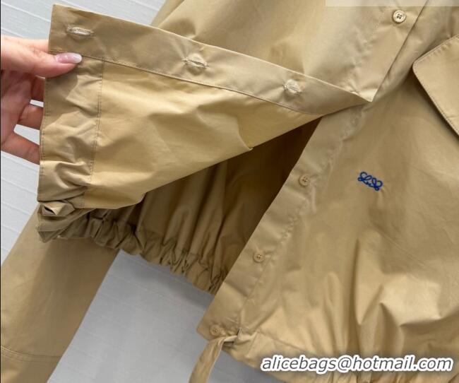 Buy New Cheap Loewe Cotton Shirt LW042212 Khaki 2026
