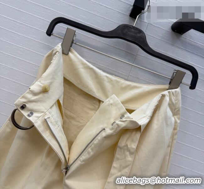 Luxury Cheap Loewe Cotton Pants LW042213 Beige 2026