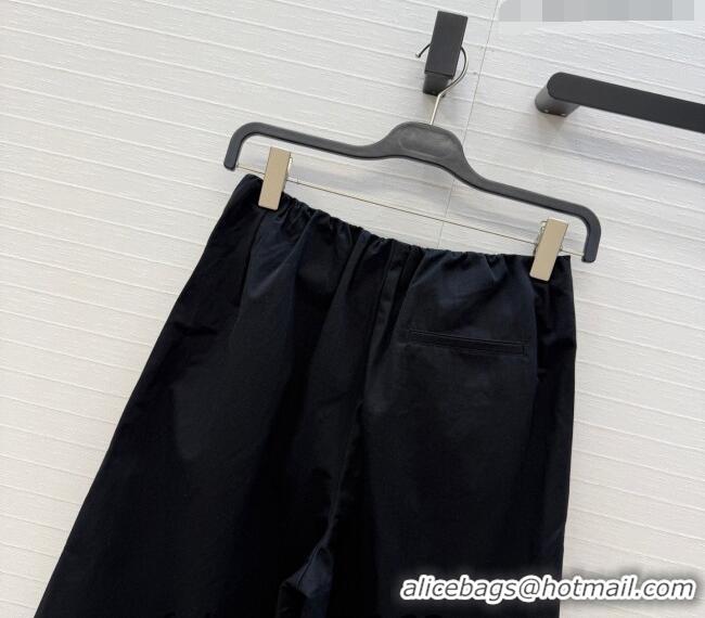 Best Quality Discount Loewe Cotton Pants LW042213 Black 2026