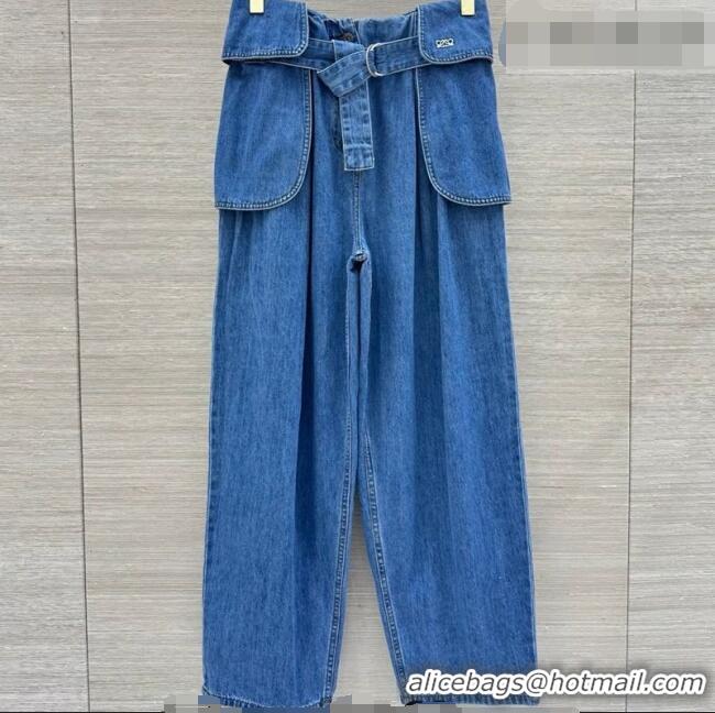 Free Shipping Discount Loewe Jeans LW042214 Blue 2026