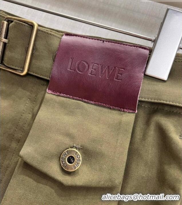 Good Product Loewe Cotton Pants LW042215 Green 2026