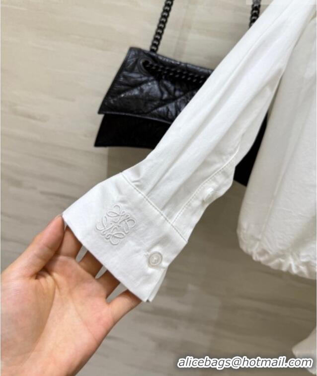 Buy Discount Loewe Shirt and Skirt Set LW042301 White 2026