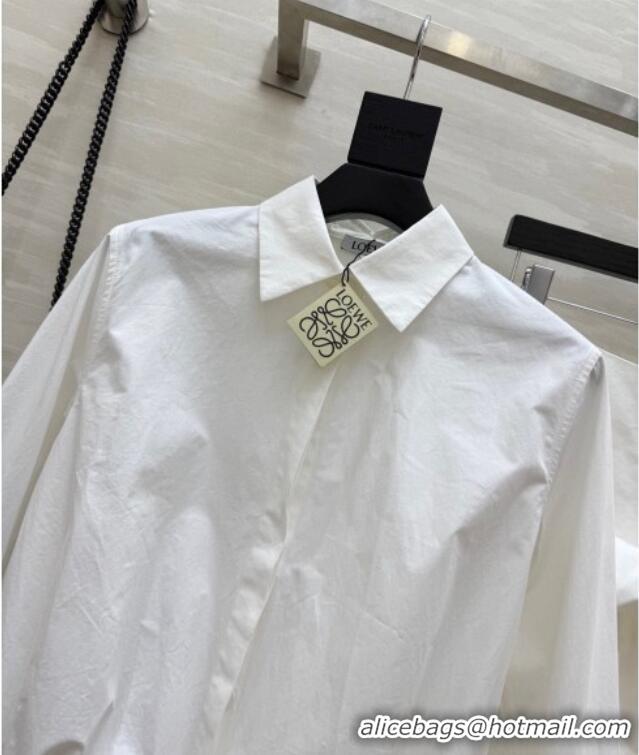Buy Discount Loewe Shirt and Skirt Set LW042301 White 2026
