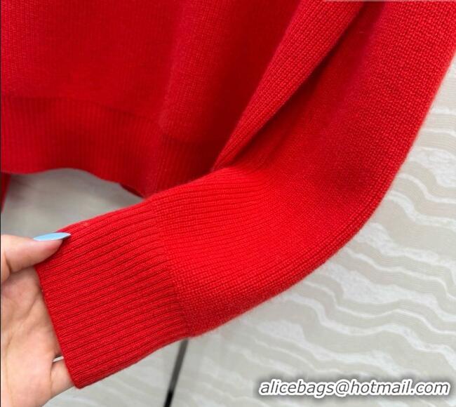 Buy Discount Loewe Cashmere Sweater L081110 Red 2026
