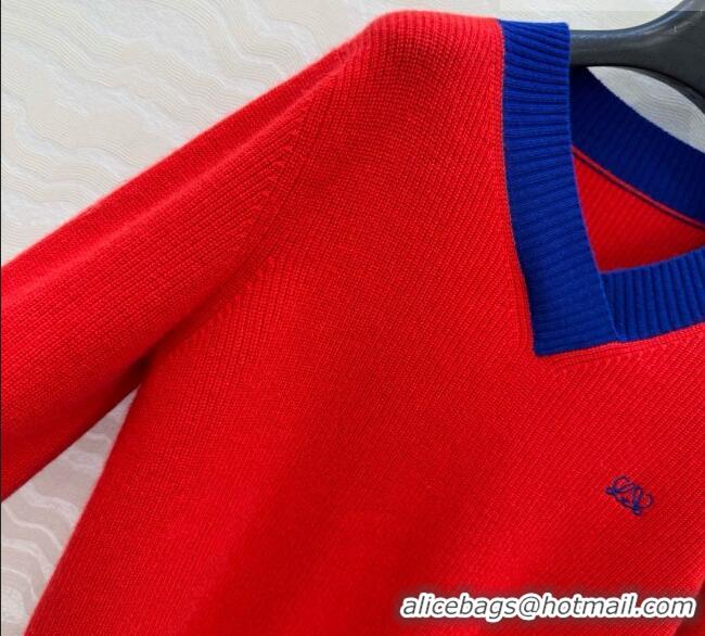 Buy Discount Loewe Cashmere Sweater L081110 Red 2026