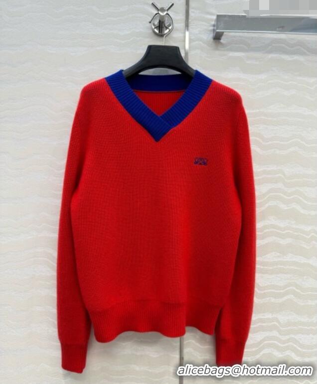 Buy Discount Loewe Cashmere Sweater L081110 Red 2026