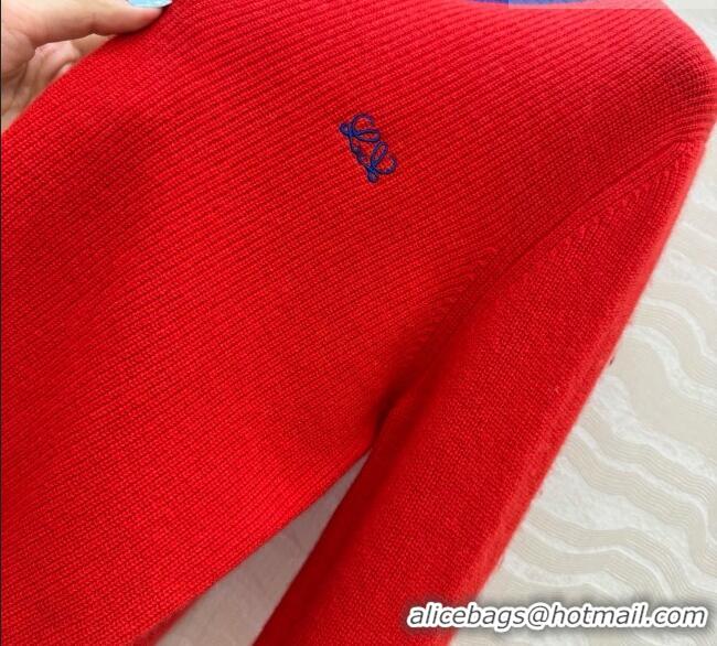 Buy Discount Loewe Cashmere Sweater L081110 Red 2026
