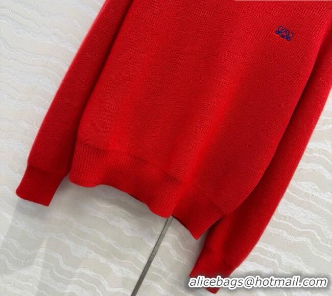 Buy Discount Loewe Cashmere Sweater L081110 Red 2026
