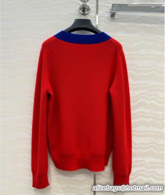Buy Discount Loewe Cashmere Sweater L081110 Red 2026