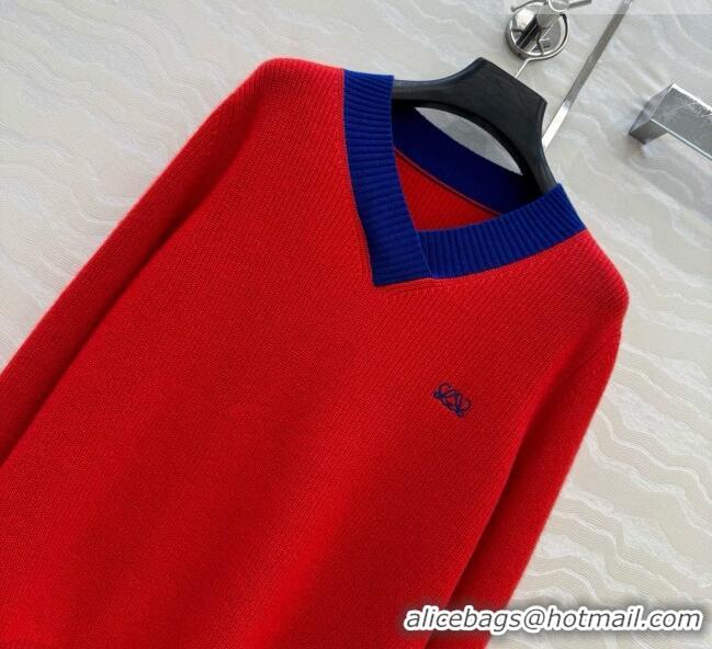 Buy Discount Loewe Cashmere Sweater L081110 Red 2026