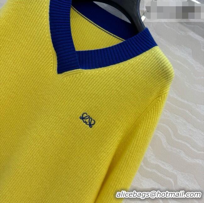 High Quality Loewe Cashmere Sweater L081111 Yellow 2026