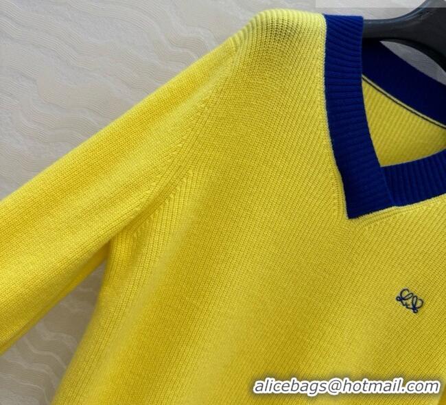 High Quality Loewe Cashmere Sweater L081111 Yellow 2026
