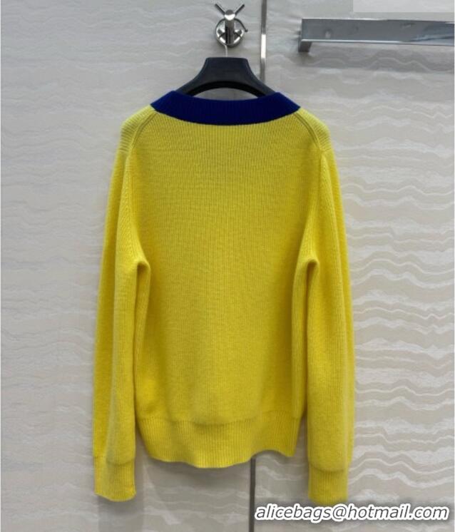 High Quality Loewe Cashmere Sweater L081111 Yellow 2026