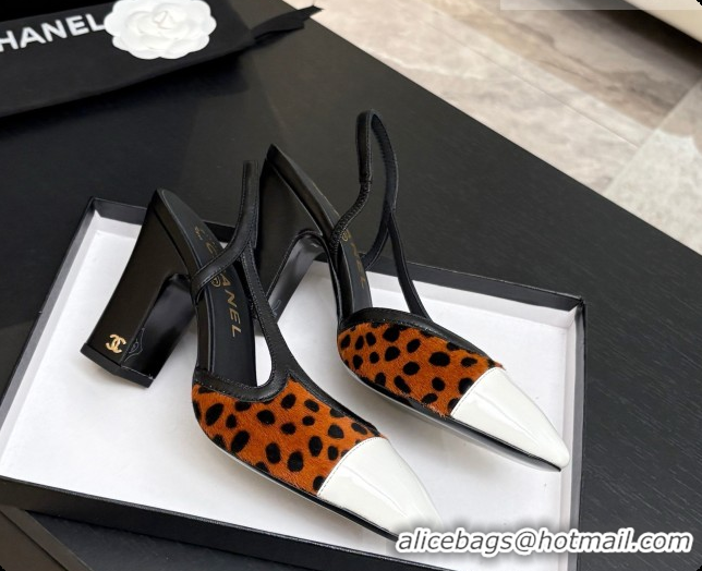 Purchase Chanel Mixed Fibers & Patent Leather Slingbacks Pump CH072714 Brown 2026