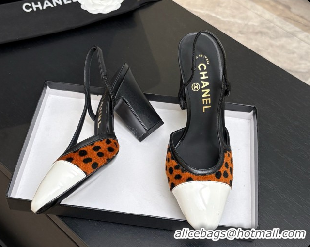 Purchase Chanel Mixed Fibers & Patent Leather Slingbacks Pump CH072714 Brown 2026