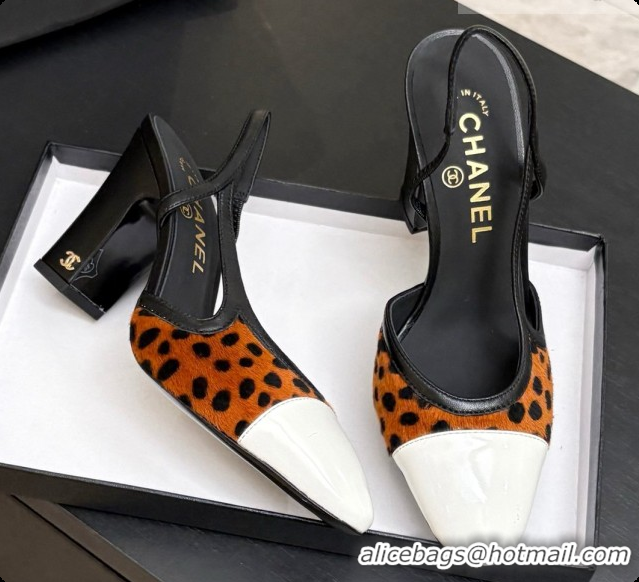 Purchase Chanel Mixed Fibers & Patent Leather Slingbacks Pump CH072714 Brown 2026