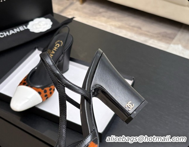 Purchase Chanel Mixed Fibers & Patent Leather Slingbacks Pump CH072714 Brown 2026