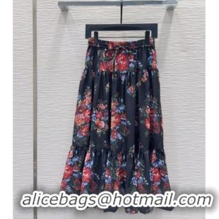 Top Grade Dolce & Gabbana Printed Cotton Skirt DG042302 Black 2026