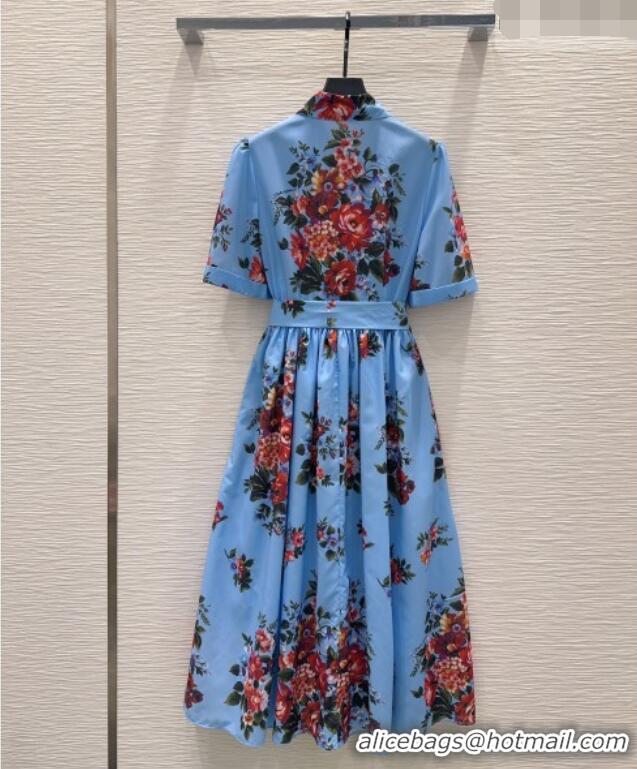 Famous Brand Dolce & Gabbana Printed Cotton Dress DG042302 Black 2026