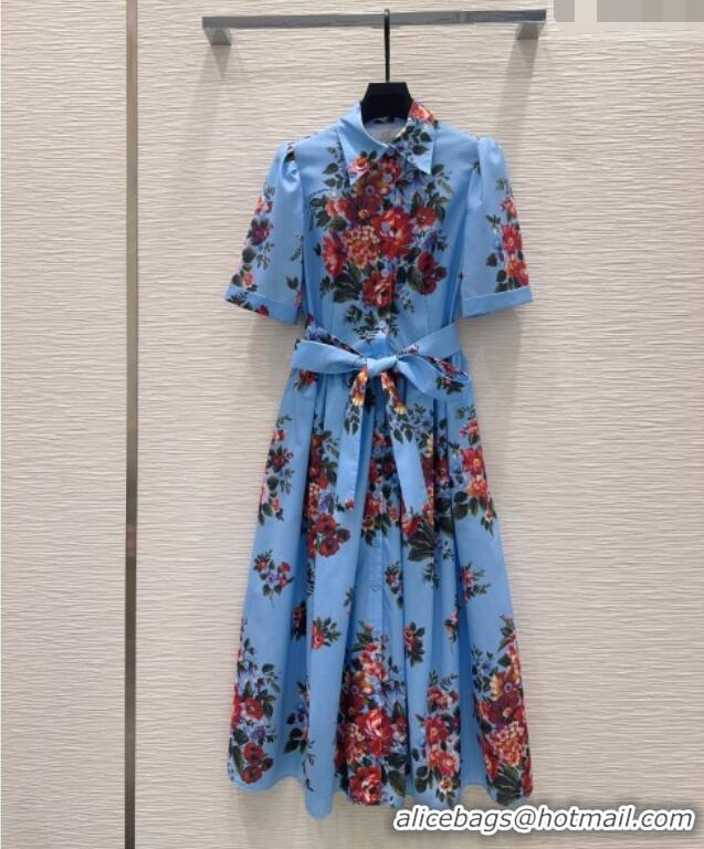 Famous Brand Dolce & Gabbana Printed Cotton Dress DG042302 Black 2026