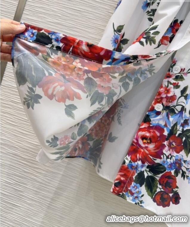 Grade Discount Dolce & Gabbana Printed Cotton Dress DG042302 White 2026