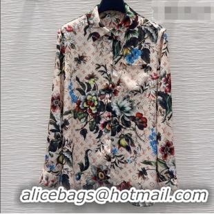 Buy Fashionable Louis Vuitton Printed Shirt LV041440 Beige 2026
