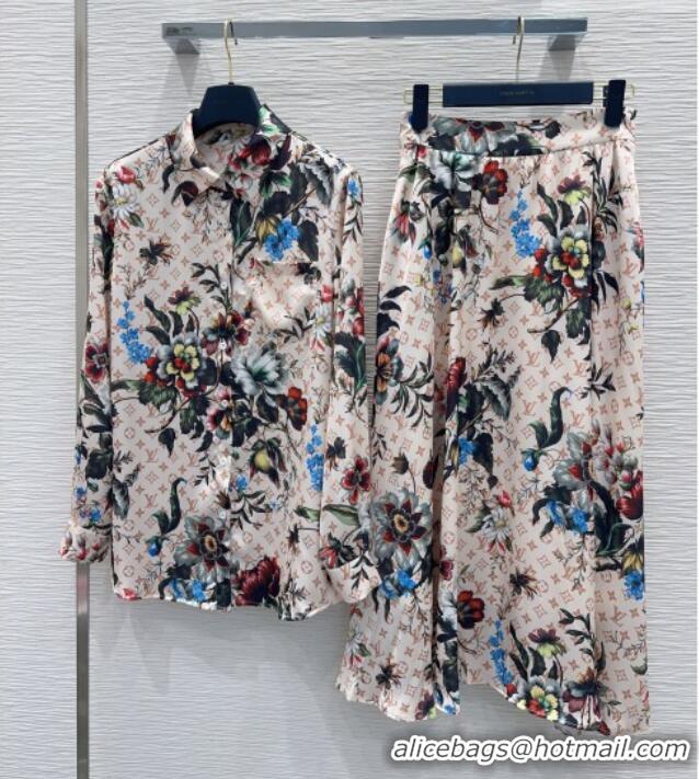 Buy Fashionable Louis Vuitton Printed Shirt LV041440 Beige 2026