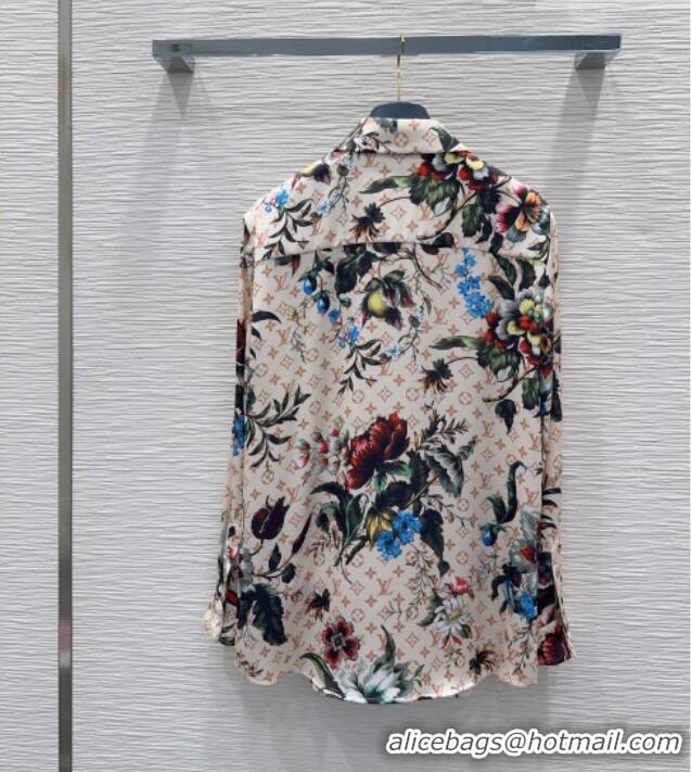 Buy Fashionable Louis Vuitton Printed Shirt LV041440 Beige 2026