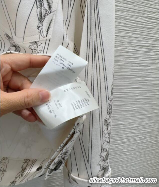 Shop Discount Louis Vuitton Printed Cotton Jacket LV042301 White 2026