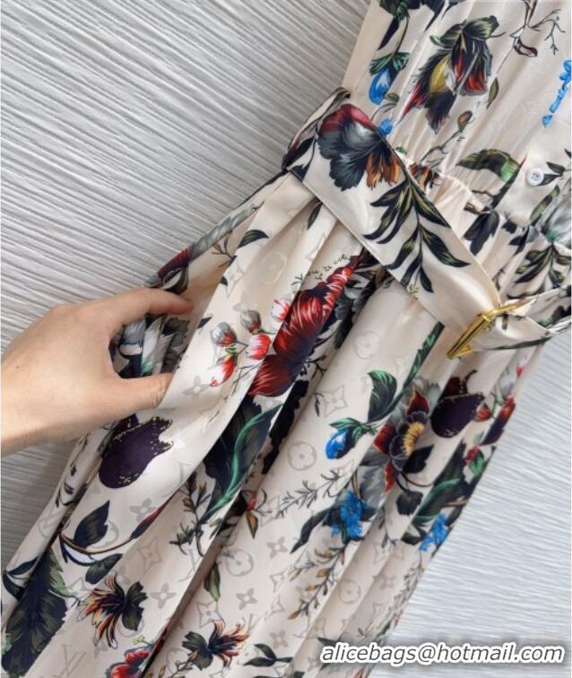 Well Crafted Louis Vuitton Printed Dress LV042313 Light Beige 2026