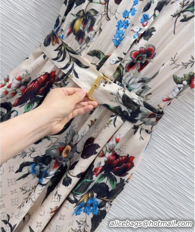 Well Crafted Louis Vuitton Printed Dress LV042313 Light Beige 2026