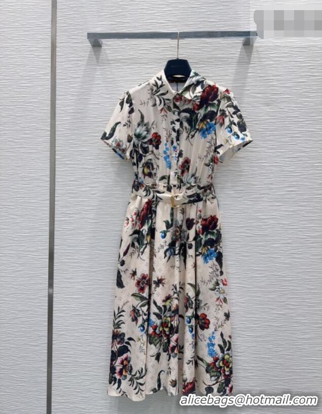 Well Crafted Louis Vuitton Printed Dress LV042313 Light Beige 2026