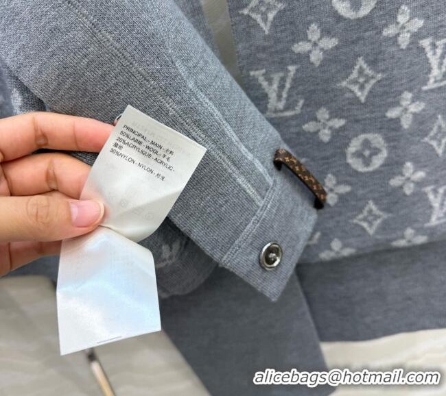 Good Taste Louis Vuitton Wool Jacket with Scarf LV081115 Grey 2026