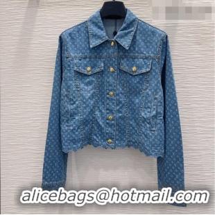 Good Looking Louis Vuitton Monogram Denim Jacket LV081267 Blue 2026