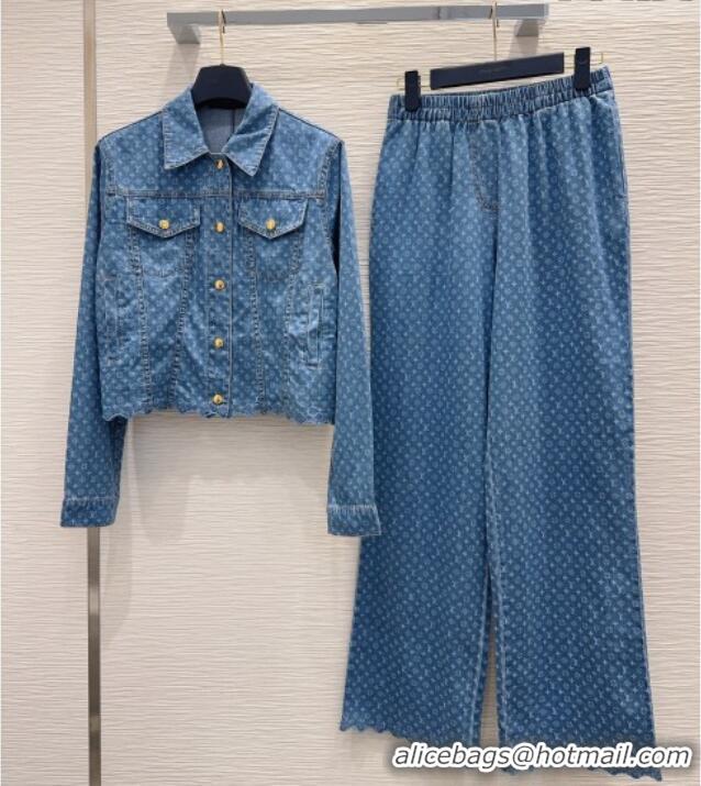 Good Looking Louis Vuitton Monogram Denim Jacket LV081267 Blue 2026