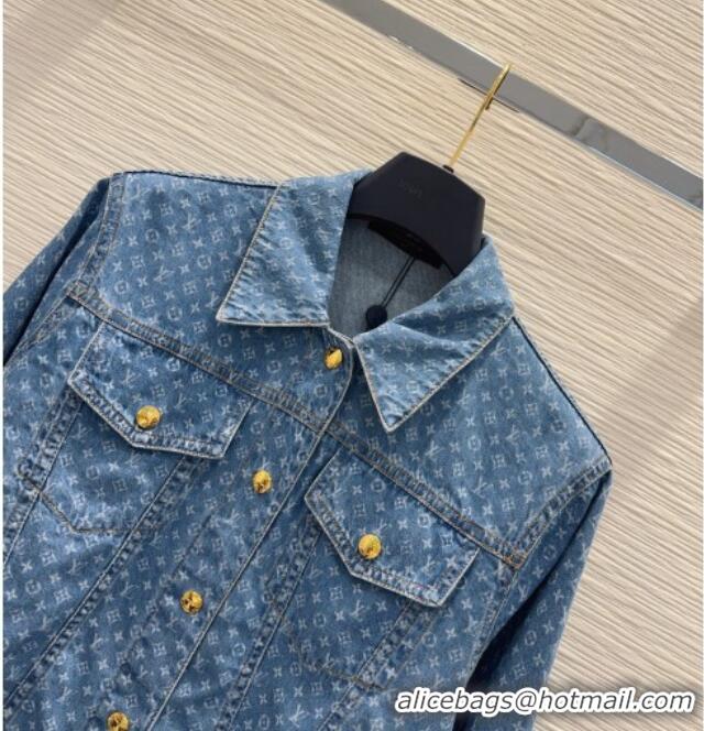 Good Looking Louis Vuitton Monogram Denim Jacket LV081267 Blue 2026